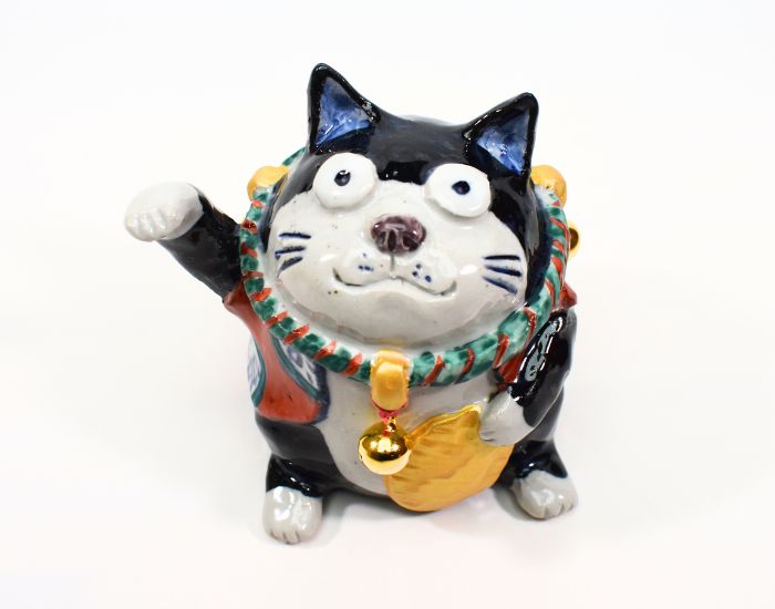 有田焼 童工房 招き猫 置物「めで鯛ねこ 小判」 【招き猫】
