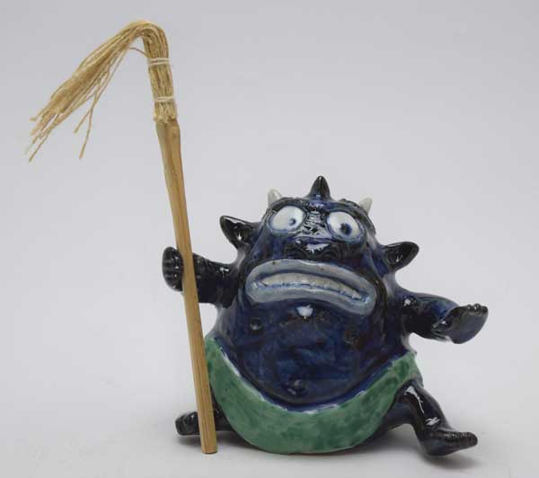 有田焼 童細工所魔除けあやつり人形 青鬼