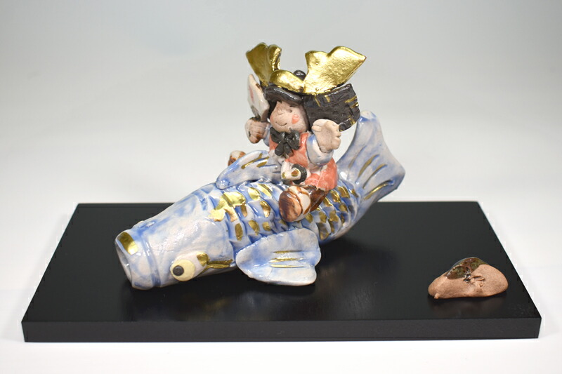 楽天市場】瀬戸焼 細川智晴作浦島太郎 亀に乗る 【陶器 五月人形 5月