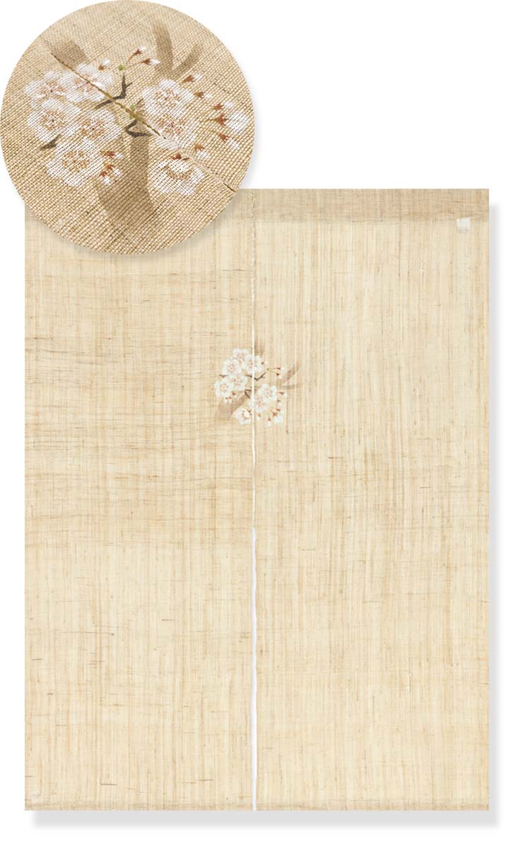 ／引き換え証＼貨物輸送無料／洛柿庵＼花紋のれん「さくら」（高さ120糎）・・・・・＼お得！引き換え証OFF！／アラス＆のれん全品！