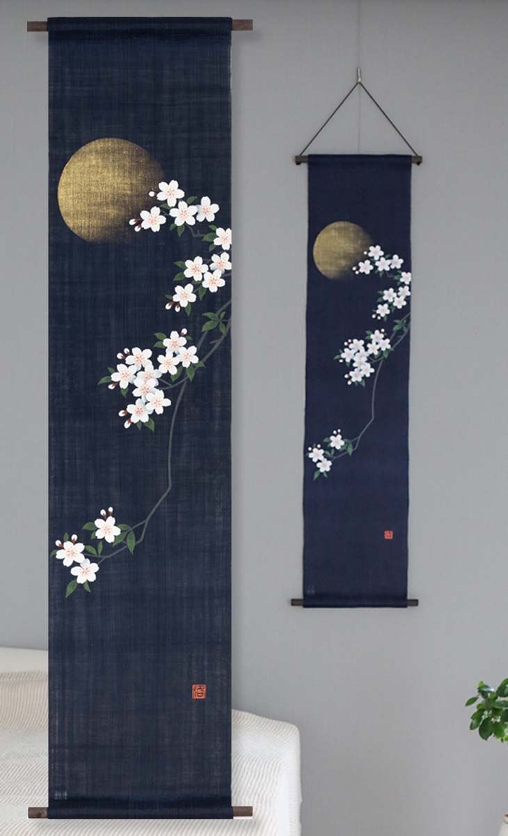 ＼クーポン券／貨物輸送無料＜洛柿庵＞ 【洛柿庵】本麻アラス「桜花ともし火」（130糎）・・・＼細タペ＆豆タペ、お得＜3本＆2本＞仕掛ける／売りわたす中！