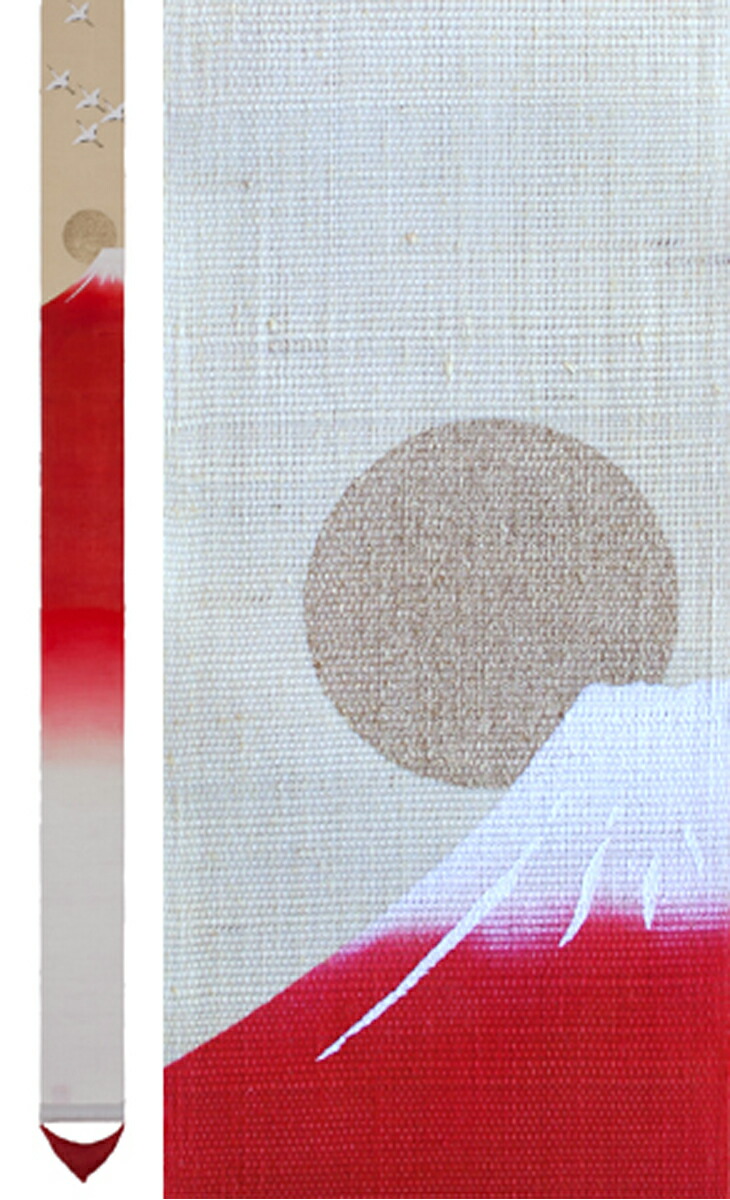 楽天市場】（ クーポン ）＜洛柿庵＞タペストリー「瓢箪から駒」（朱