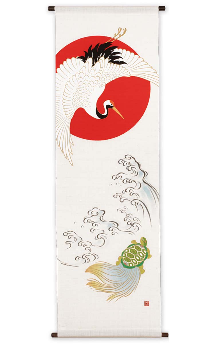 楽天市場】（ クーポン ）＜洛柿庵＞タペストリー「瓢箪から駒」（朱