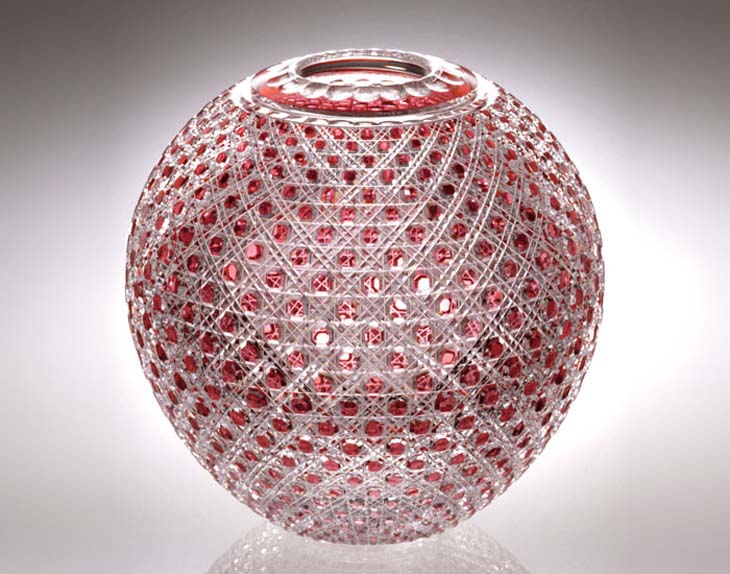 KAGAMI 江戸切子 カガミクリスタル 花瓶 亀甲花菱紋 楽天市場】【クーポン】送料無料（木箱）F489-2625-CMP＜カガミ