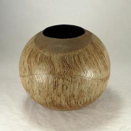 【送料無料】【現品限り】【プレゼント/贈答品】 【日展会友　波多野正典】　釉彩大花器　木箱入り