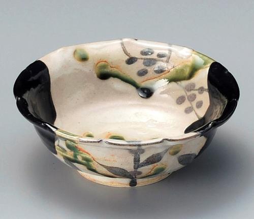 楽天市場】小鉢 □ 玉山窯・監修玉置保夫/総織部菊楕円小鉢(1鉢