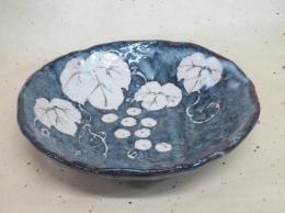 【送料無料】【決算品】【ギフト/贈答品】【母の日　父の日　誕生日】【玉山窯】 鼠志野葡萄盛鉢