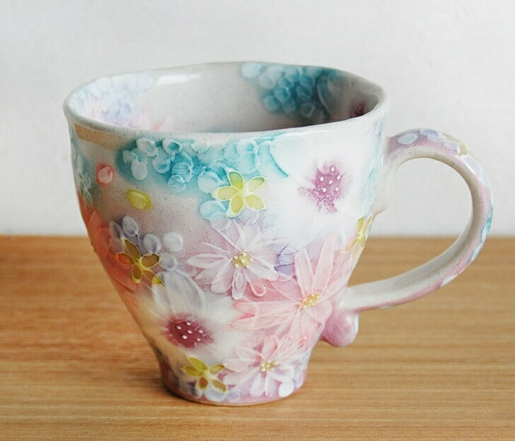 工房 ゆずりは ギフト 贈答品 送料無料 色彩花マグカップ Andapt Com