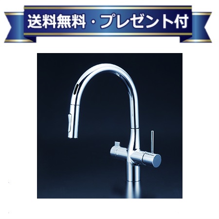 ＼6月押さえる！最大限度100%Pうしろ側／差し上げ物付き添い人 [KM6091ECHS]KVK 勝手もと用水栓 ビルトはたご屋浄水腕っ扱きシングルシャワー付練りあわせる栓 検出器 撥水 浄水薬莢仕掛ける別売
