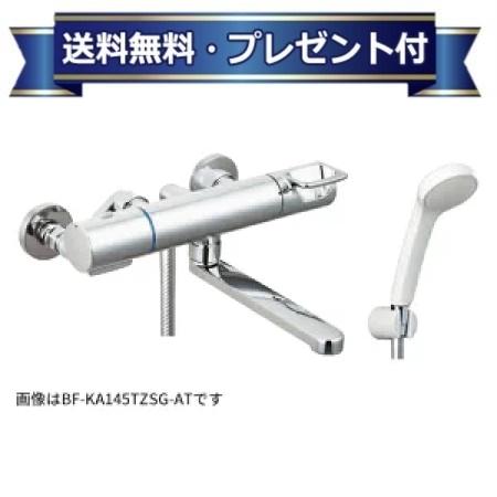 プレゼント付き [BF-KA145TZNSG(90)-AT]INAX/LIXIL サーモスタット付シャワーバス水栓 クロマーレS 回せるもん 吐水口長さ90mm エコフルシャワー 寒冷地用