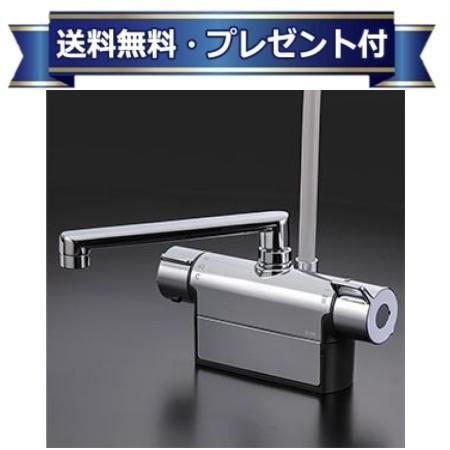 ＼4/30までエントリーで最大10万Pバック／プレゼント付き [FTB200DP2T]KVK デッキ形サーモスタット式シャワー 取付ピッチ120mm 190mmパイプ付 一般地用〈KF771YTの後継品〉