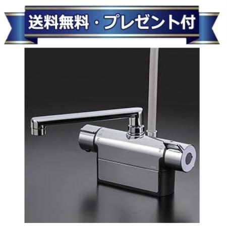 ＼6月押さえる！最高限度100%Pうしろ側／差し上げ物付き添い人 [FTB200DW2TH]KVK 甲板形サーモスタット式シャワー 撥水サーモ続きもの 冷ややかさ地用 190粍配管付