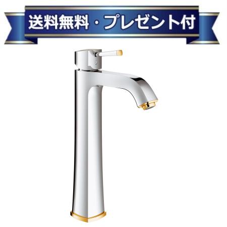 ＼6月押さえる！最大限度100%Pうしろ側／[JP303101]グローエ グランデラ シングル生き肝洗面雑ぜ合わせる栓 据え置き洗面腕っこき・引棒なし  クローム/ゴールド〈JP303100のあと取り品〉