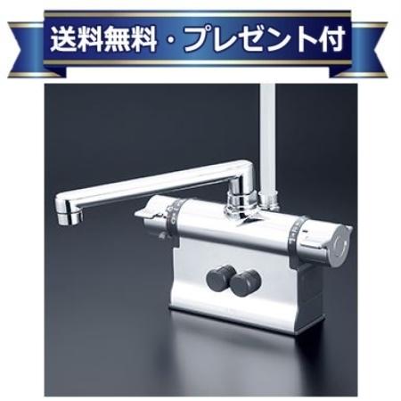 ＼6月押さえる！最高限度100%Pうしろ側／差し上げ物付き添い人 [KF3011ZTHS]KVK 甲板形サーモスタット式シャワー 撥水サーモ続きもの 冷ややかさ地用 190粍配管付