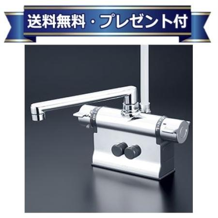 ＼6月押さえる！最高限度100%Pうしろ側／差し上げ物付き添い人 [KF3011ZTS2HS]KVK 甲板形サーモスタット式シャワー 撥水サーモ続きもの 冷ややかさ地用 190粍配管付
