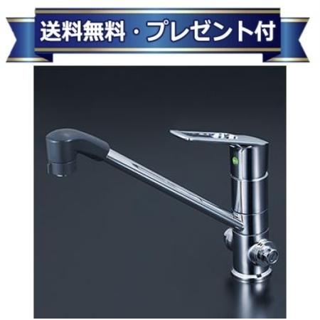 ＼4/30までエントリーで最大10万Pバック／プレゼント付き [KM5151TFEC]KVK シングルレバー式シャワー付混合栓 止水栓付 一般地用