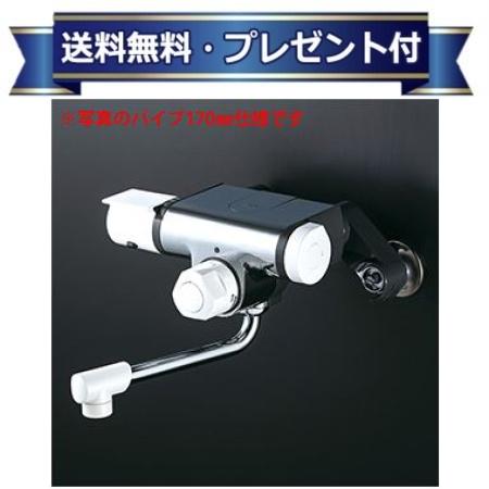 ＼6月押さえる！最高限度100%Pうしろ側／差し上げ物付き添い人 [MTB170KWPR2]KVK 定量止水付サーモスタット式組みあわせる栓 お湯ぴた続きもの 冷ややかさ地用 240粍配管付