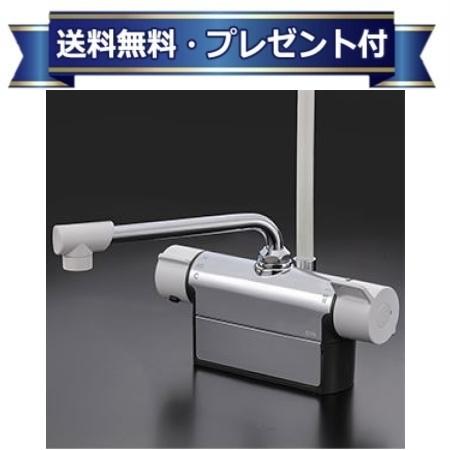 ＼4/30までエントリーで最大10万Pバック／プレゼント付き [FTB200DP1R3]KVK デッキ形サーモスタット式シャワー 取付ピッチ100mm 300mmパイプ付 一般地用〈KF771R3の後継品〉