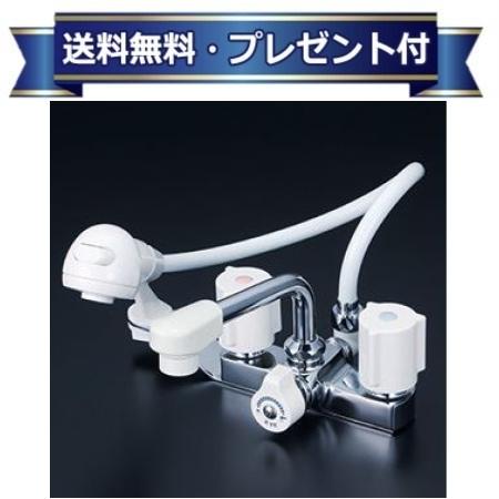 ＼4/30までエントリーで最大10万Pバック／プレゼント付き [KF14EF2]KVK 2ハンドル洗髪シャワー 120mmピッチ対応品 一般地用 15,323円
