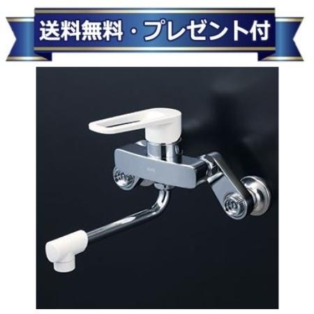 プレゼント付き [MSK110KRK]KVK シングルレバー式混合栓 楽付王 一般地用｜設備プラザ