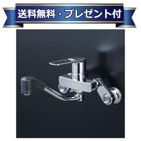 ＼4/30までエントリーで最大10万Pバック／プレゼント付き [MSK110KZERFKT]KVK シングルレバー式シャワー付混合栓 楽付王 寒冷地用