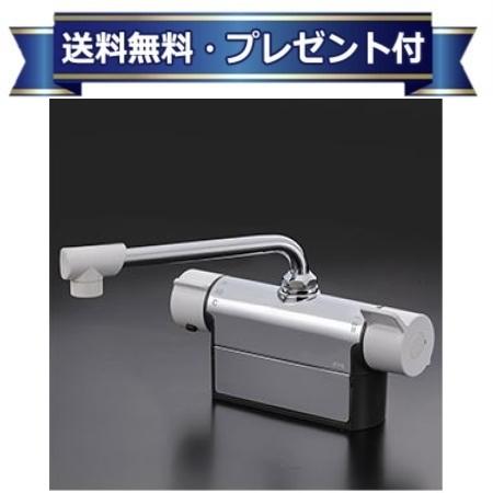 ＼4/30までエントリーで最大10万Pバック／プレゼント付き [MTB200DP1]KVK デッキ形サーモスタット式混合栓 取付ピッチ100mm 190mmパイプ付 一般地用〈 KM771の後継品〉
