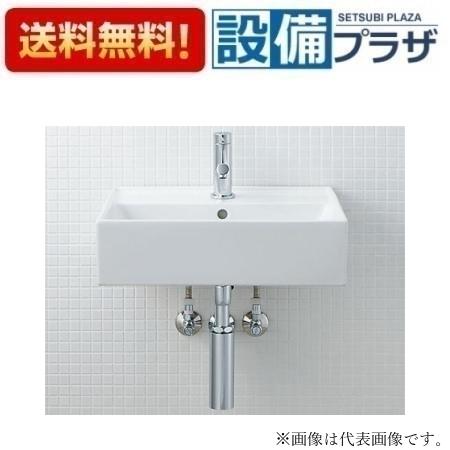 [YL-A555SYEA(C)]INAX/LIXIL サティス洗面器 壁付式シングルレバー混合水栓 エコハンドル 壁給水 床排水 Ｓトラップ｜設備プラザ