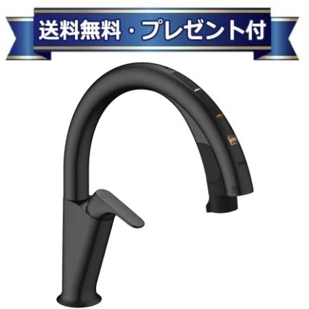 ＼4/30までエントリーで最大10万Pバック／プレゼント付き[JF-NAH461SY/SAB(JW)]INAX/LIXIL キッチン用タッチレス水栓　ナビッシュ 浄水器ビルトイン型　 H6タイプ　ブラック〈JF-NA411S/SAB(JW)の後継品〉 73,425円