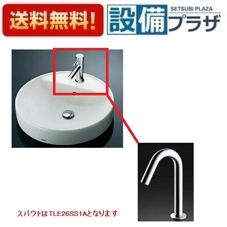 [L700C+TLE26SS1A+HR700+TLDP2105JA]TOTO カウンター式洗面器 ベッセル式 台付自動水栓 アクアオート 壁排水金具 Pトラップ｜設備プラザ