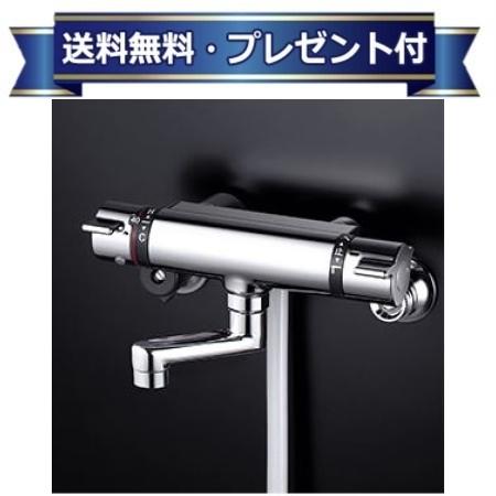 プレゼント付き[KF800WTNS2]KVK サーモスタット式シャワー ワンストップシャワー付　80mmパイプ付　寒冷地用｜設備プラザ