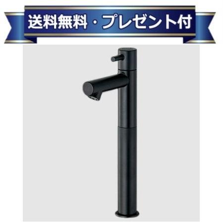 プレゼント付き[KL180D27M5]KVK マットブラック 立水栓 単水栓 ロングボディ 一般地・寒冷地共用 給水専用 逆止弁なし｜設備プラザ