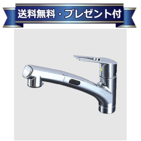 ＼4/30までエントリーで最大10万Pバック／プレゼント付き [KM5021ZTAEC]KVK シングルシャワー付混合栓 センサー付 　ACタイプ　逆止弁付　寒冷地用
