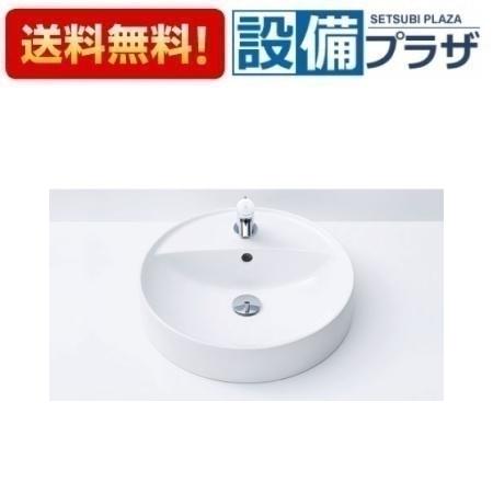 [L-2848FC+AM-330TCV1+LF-105SAL+A-6224+A-4827]INAX/LIXIL 円形洗面器 ベッセル式 自動水栓 AC100V仕様　壁給水+床排水 Sトラップ｜設備プラザ