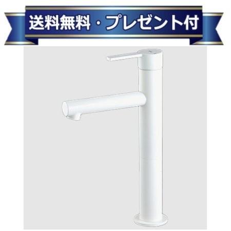 ＼4/30までエントリーで最大10万Pバック／プレゼント付き [MSL190DLEM4]KVK シングル混合栓　ロングボディ　一般地・寒冷地共用　泡沫吐水　マットホワイト