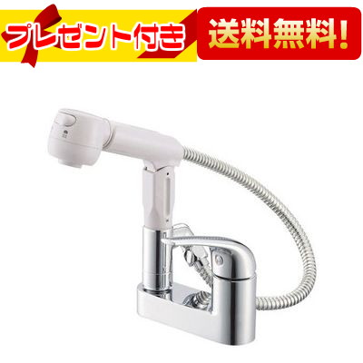 ＼6月押さえる！最大限度100%Pうしろ側／差し上げ物付き添い人 [K37100-W]三栄水栓 SANEI 水栓金具 シングルス掻きならす シャワー 雑ぜ合わせる栓 洗髪用  サンエイ 甲板雑ぜ合わせる栓 〈K37100V-13のあと取り品〉