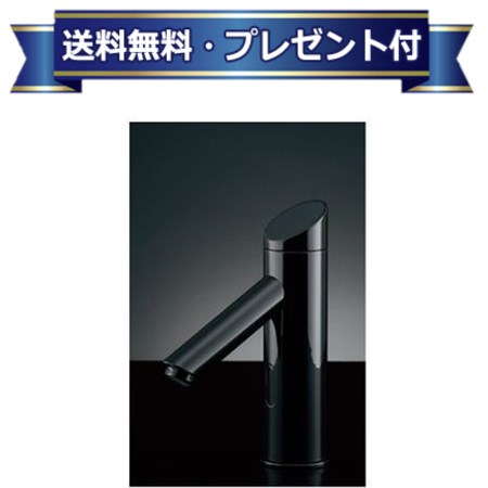 ＼4/30までエントリーで最大10万Pバック／メーカー欠品中 プレゼント付き [713-370-D]KAKUDAI/カクダイ センサー水栓 ブラック〈713-337の後継品〉