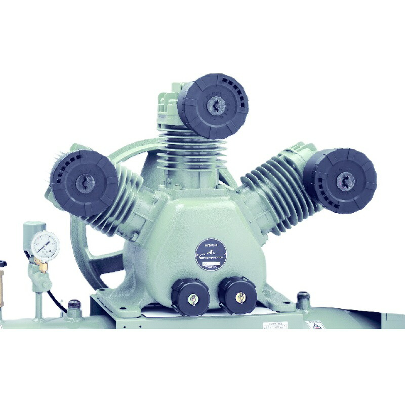 日立 圧縮機本体のみ 11P-9.5CV ベビコン 給油式 圧力開閉器式 11kW タンク・モータなし｜設備プロ王国　店