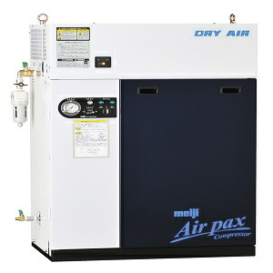 明治機械 コンプレッサー DPK-22D-5P 50Hz専用 パッケージ レシプロ式 給油式 連続・断続運転切替式 三相200V 2.2kW ドライヤ付 50Hz