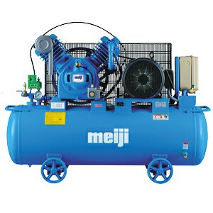 明治機械 コンプレッサー GK-55D-5P 50Hz専用 タンクマウント レシプロ式 給油式 連続・断続運転兼用式 三相200V 5.5kW 50Hz