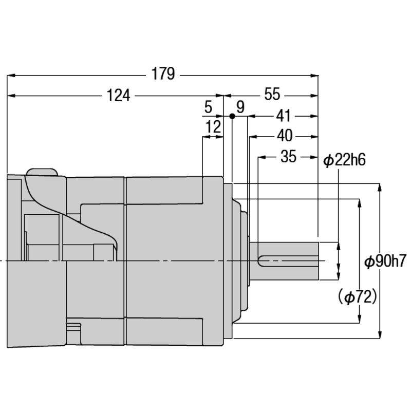 ニッセイ ニッセイ サーボモータ用減速機 AG3LZ40-30L2000K23 平行軸