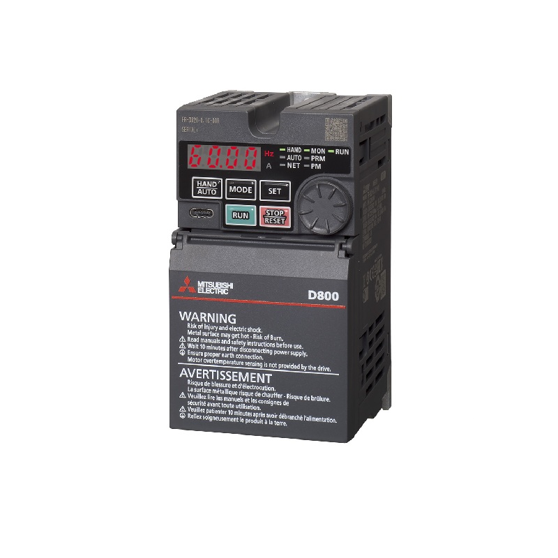 （店卸し資産あり） 三菱電機 インバータ FR-D820-0.1K-008 D800続きもの 三相200V 0.1kW (三相原動機抑えつける用) はたご屋取り替えっこ