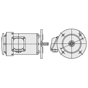 日立 三相モータ VTFOA-LK-0.75kW-4P-AC200V 全閉外扇 屋外仕様 立形フランジ取付 ブレーキ無し ザ・モートルNeo100 Premium