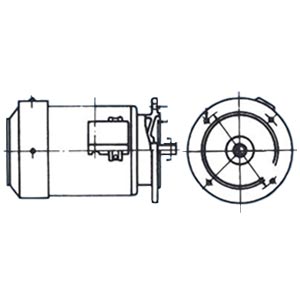 (長期欠品中) 三菱 汎用 三相モーター SF-JRV-0.4kW-4P AC200V 4極 立形 標準モータ 屋内仕様