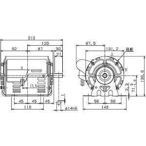 ムライ 単相原動機 SC-MS-200W-4P AC100V コンデンサ打ち掛かる SC形 開放的防御すること形IP20 防振形