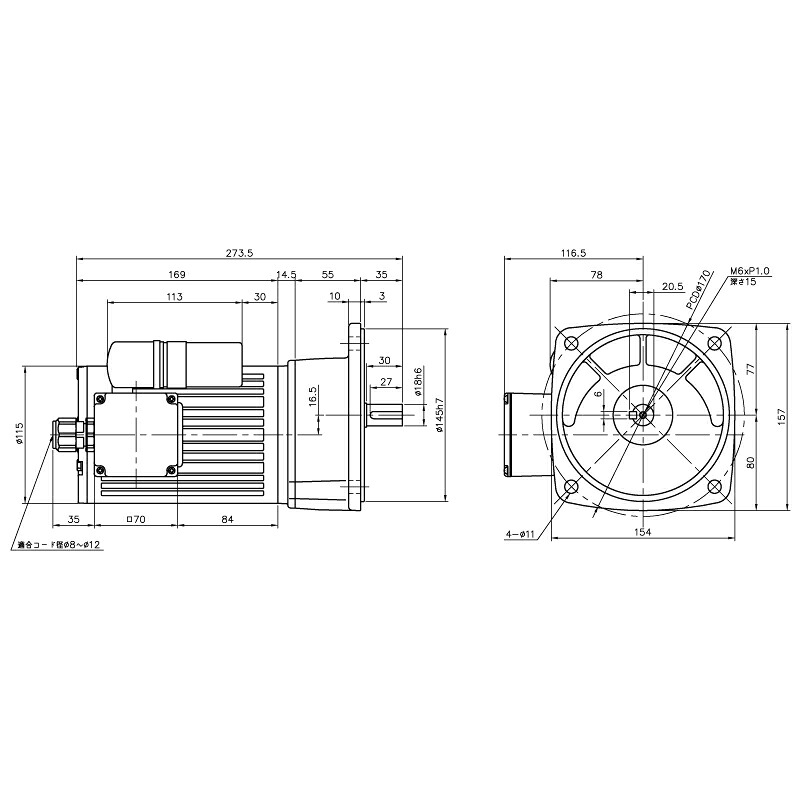 ニッセイ ギヤードモーター G3F18N40-MM01CWJAN 平行軸 フランジ打っ付け 0.1kW 減速度比1/40 単相 200V 打ちきり無 A型停留所ボックス席