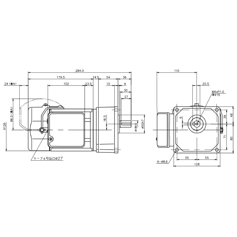 ニッセイ ギヤードモーター G3K18N10-MM02TNNTJ2 平行軸 小フランジ滑りだし 0.2kW 減速度比1/10 三相 200V 打ち切り手動解きはなす作りつける付 停留所ボックス席付 花・ガーデン・DIY-DIY・工具-その他