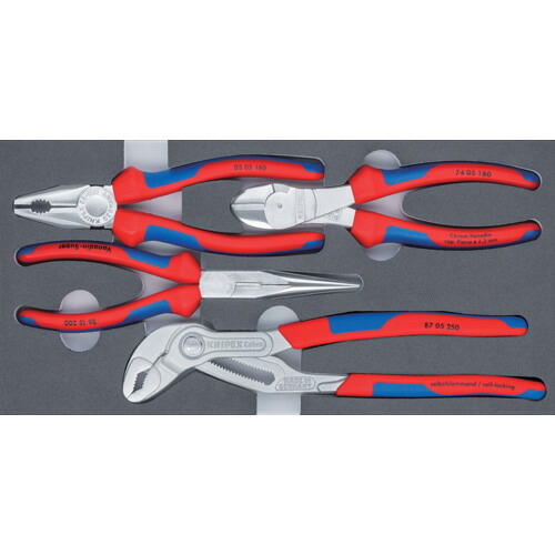 KNIPEX ペンチ書き割り 002001V17 第一義的Cr