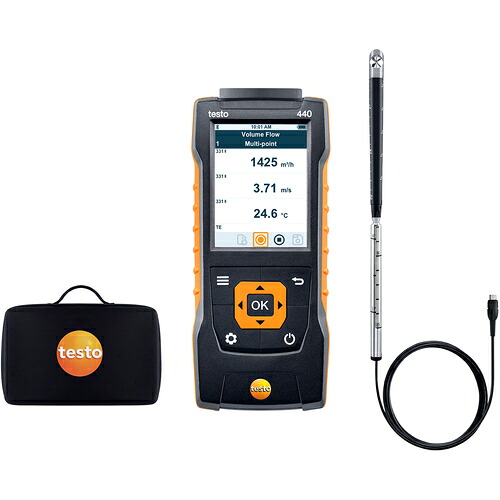 TESTO ベーン式風速計 0563 4401 testo 440 16mmベーン式風速プローブセット