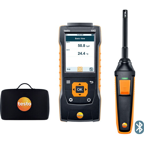 TESTO 温湿度計 0563 4404 testo 440 温湿度プローブセット