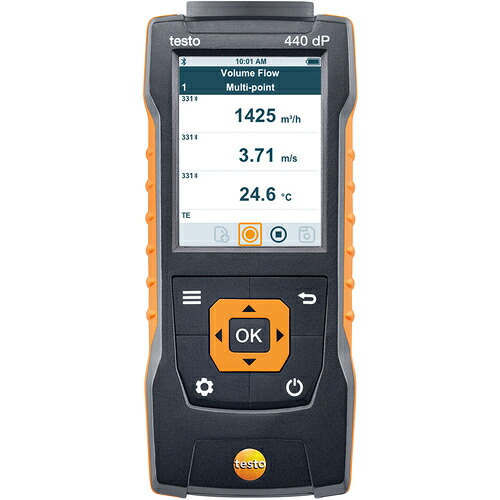 TESTO マルチ周囲の状況位置づける器 0560 4402 testo 440dP 本体(差圧検出器内蔵)